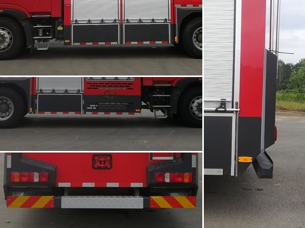 國(guó)六7噸豪沃單橋干粉泡沫聯(lián)用消防車